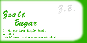 zsolt bugar business card